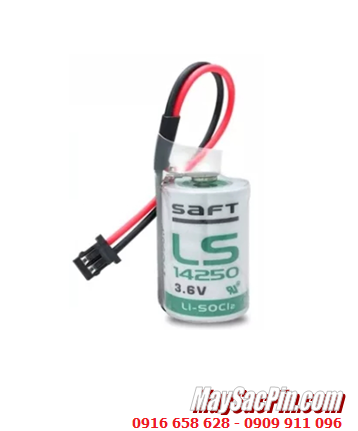 Saft LS14250 (Zắc DF1.35-2P); Pin nuôi nguồn Saft LS14250 lithium 3.6v 1/2AA 1200mAh _Xuất xứ Pháp